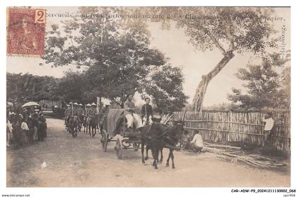 CAR-ADWP9-0519-VIET-NAM - Cerceuils sous transportés sous escorte des chasseur - Carte photo souple