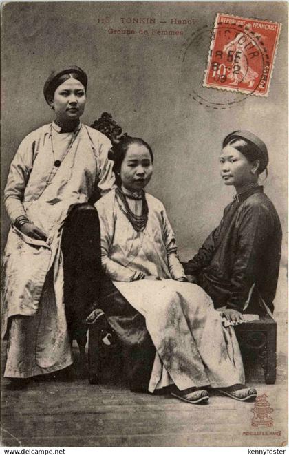 Tonkin - Hanoi - Groupe de Femmes