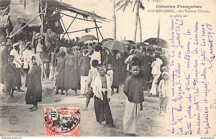 Viet Nam - Cochinchine - Un théâtre chinois en plein air - Ed. G.L.