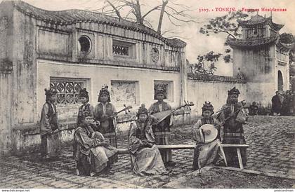 Viet Nam - TONKIN - Femmes musiciennes - Ed. Imprimeries Réunies de Nancy 3107