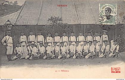 Viet-Nam - TONKIN - Miliciens - Ed. M. Passignat 43