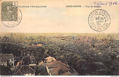 Viet Nam - Vue générale de Saigon - Ed. inconnu Série Colonies Françaises Aquaréellée