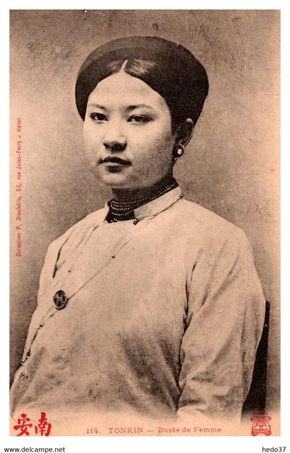 Vietnam - Indochine - Tonkin - Buste de Femme