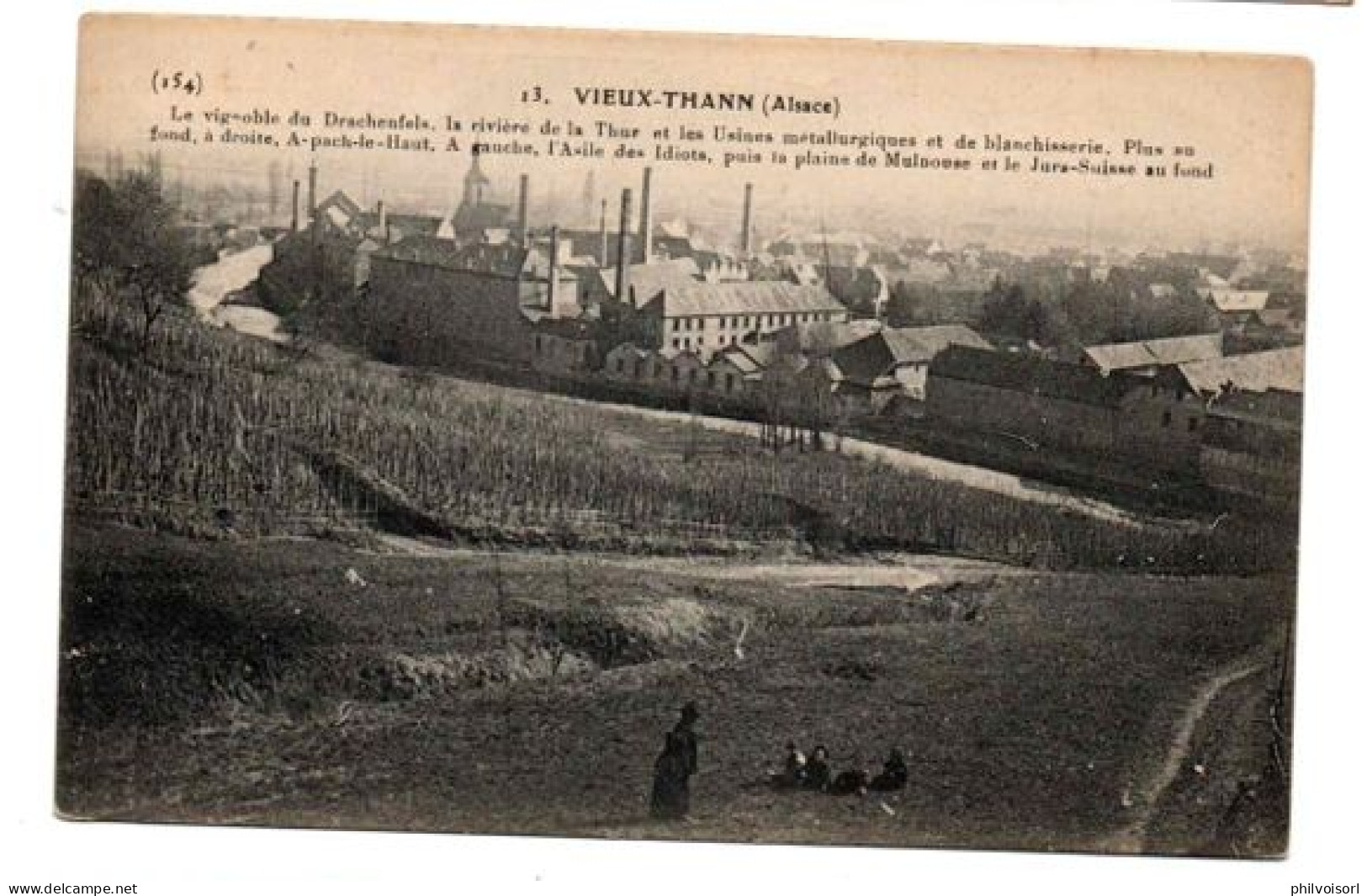 VIEUX THANN LE VIGNOBLE ET LES USINES ANIMEE **