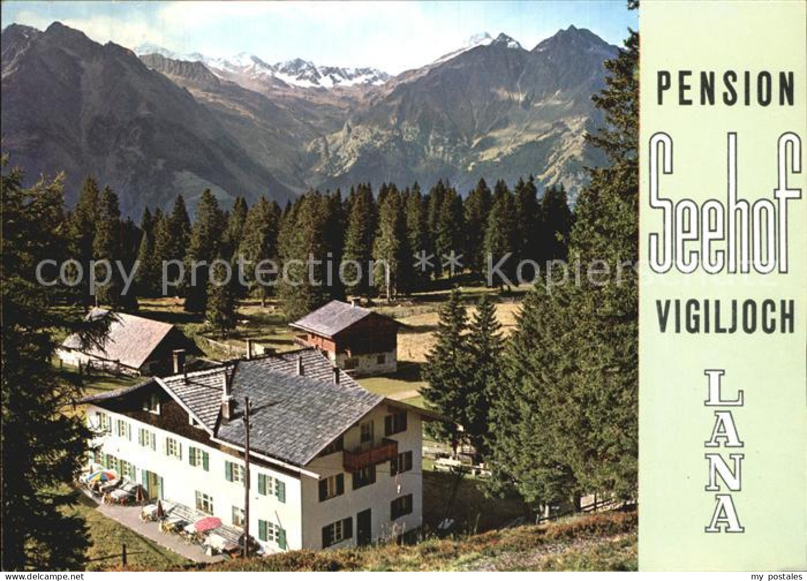 Vigiljoch Pension Seehof Lana