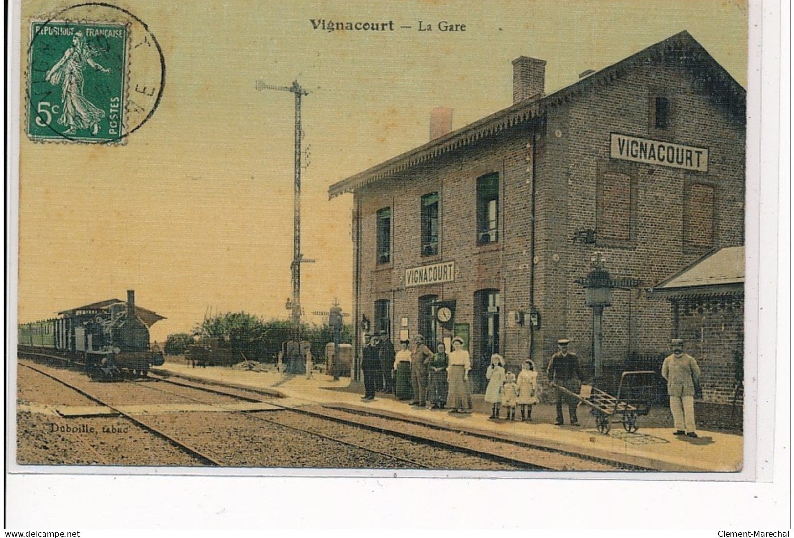 VIGNACOURT - La Gare - état (traces)