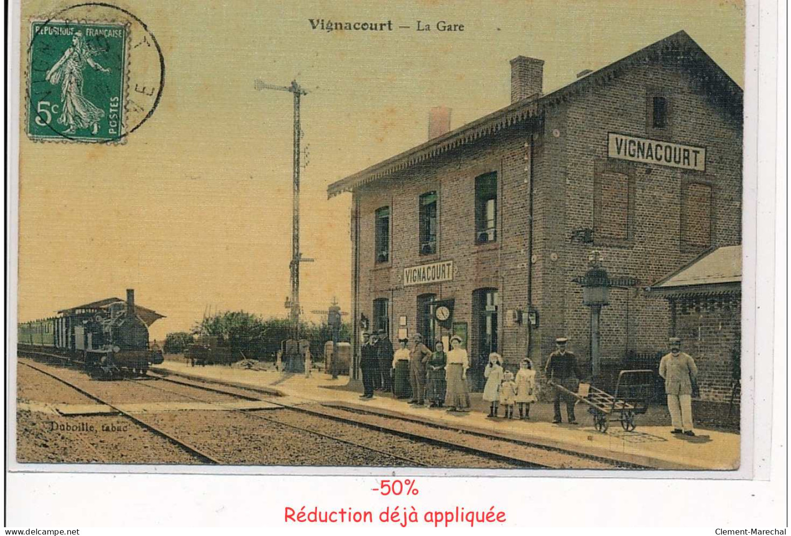 VIGNACOURT - La Gare - état (traces)