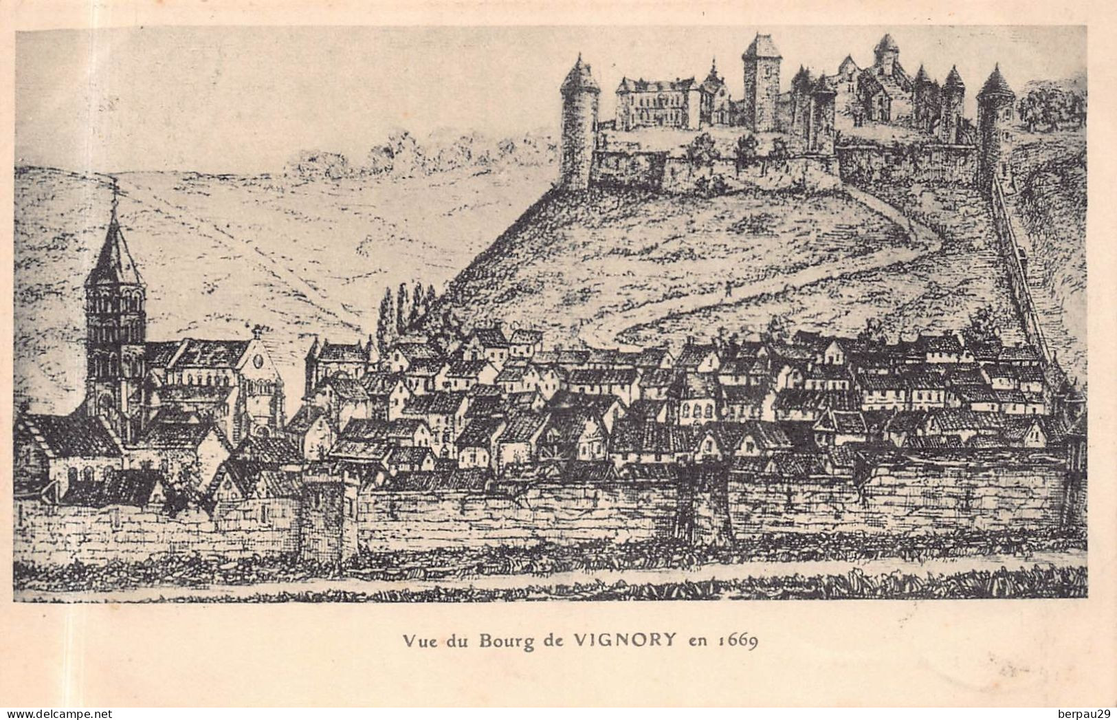 VIGNORY  -  Vue du bourg  de Vignory  - ...( illustrée )