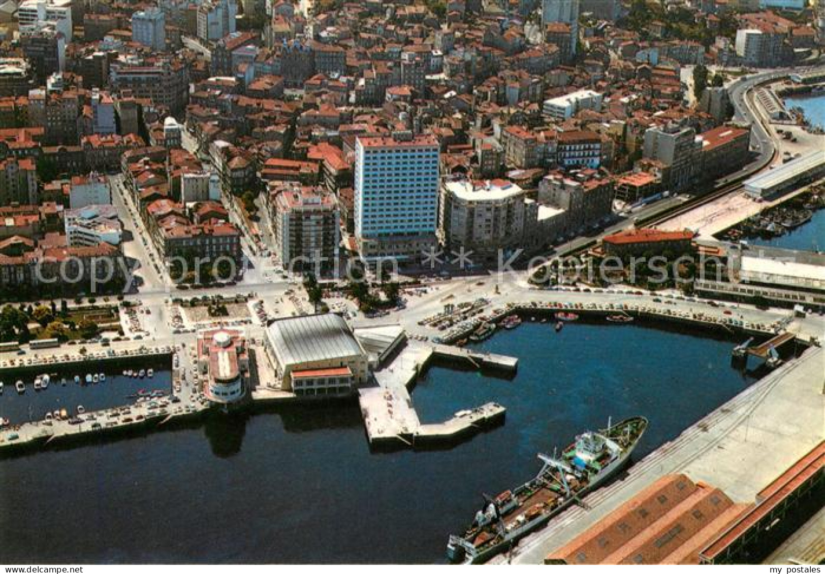 Vigo Galicia Espana Fliegeraufnahme