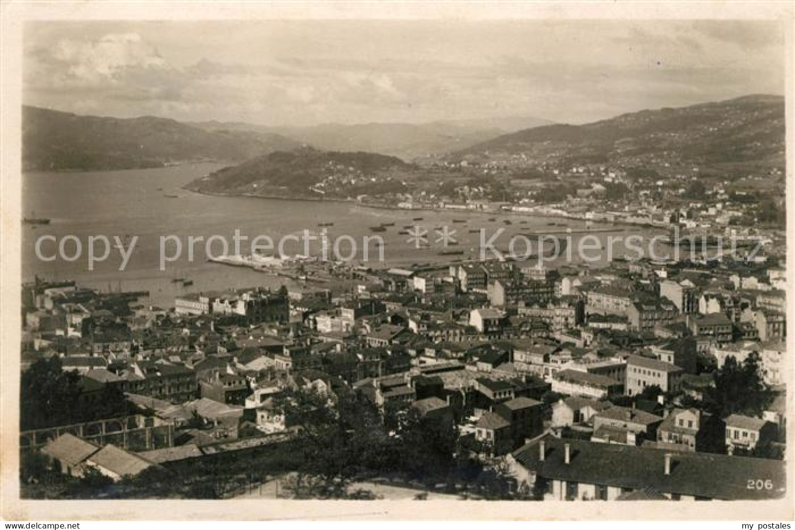 Vigo Galicia Espana Fliegeraufnahme