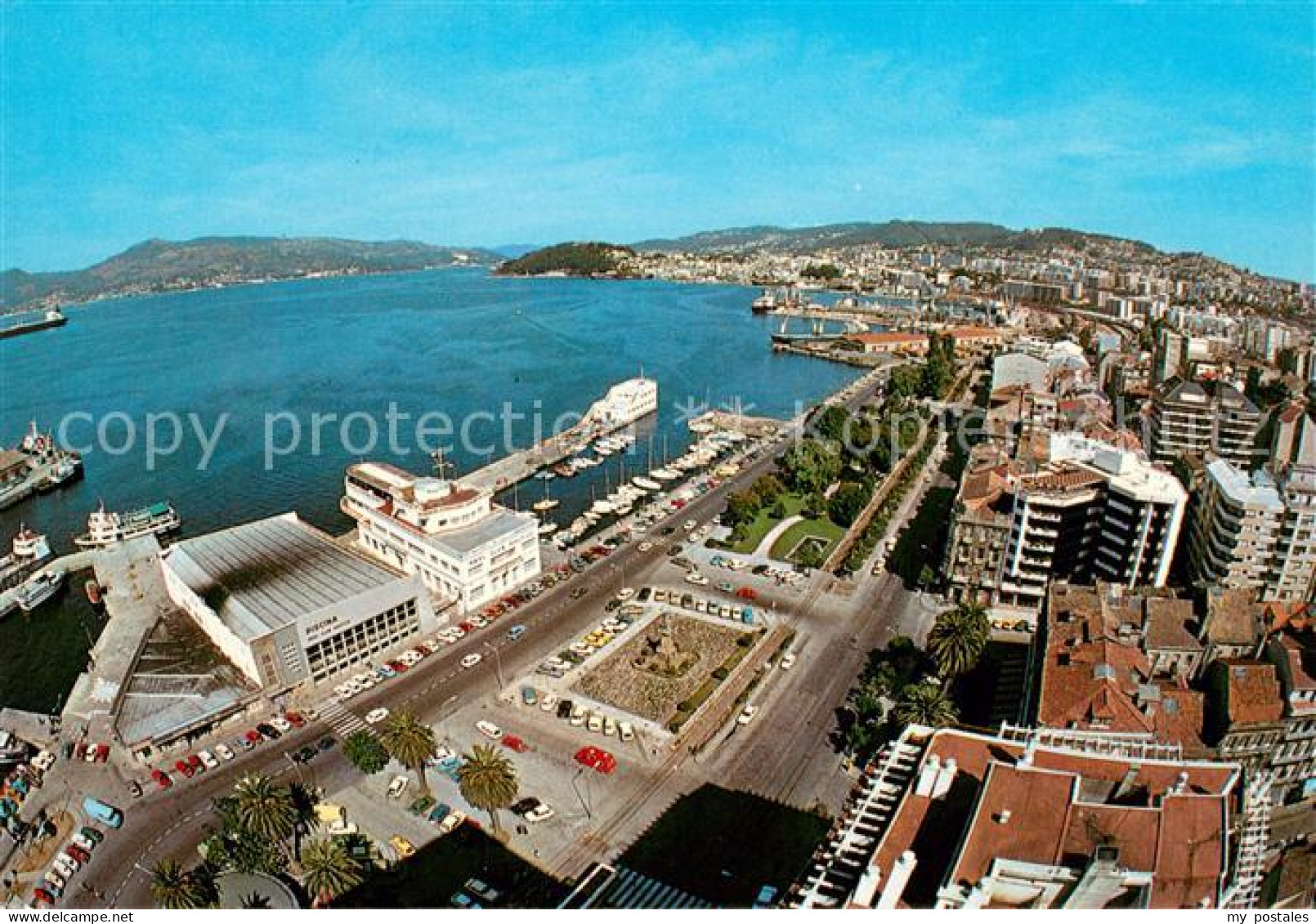 Vigo Galicia Espana Fliegeraufnahme