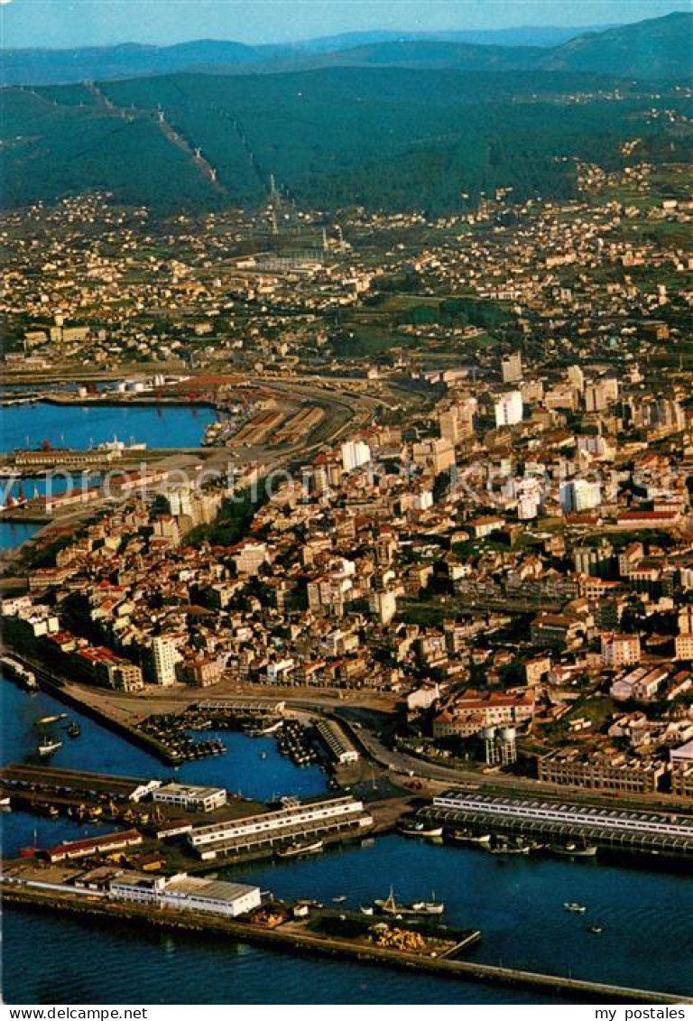 Vigo Galicia Espana Fliegeraufnahme