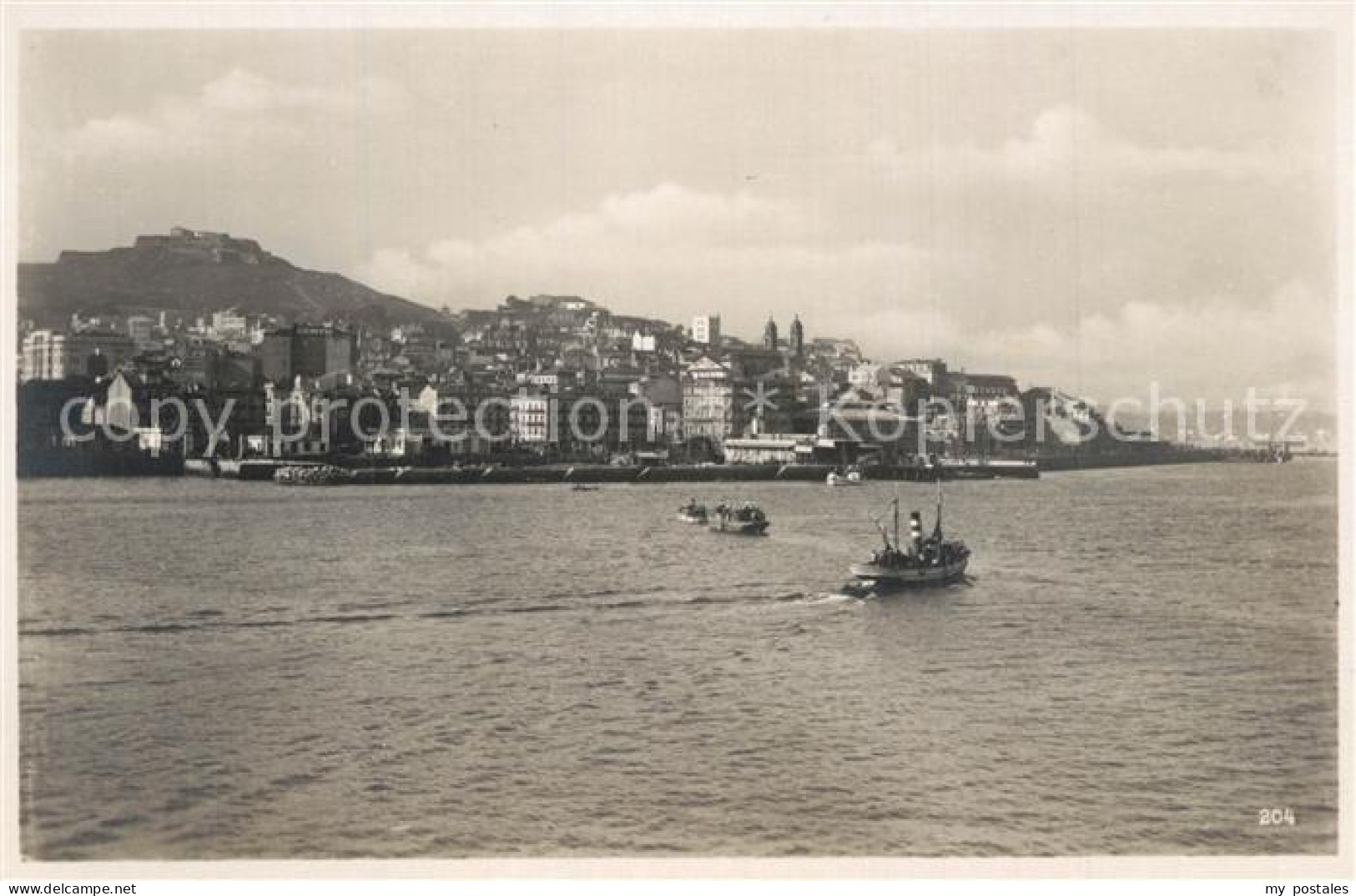 Vigo Galicia Espana Panorama Hafen