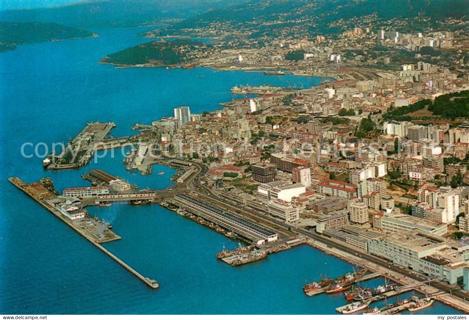 Vigo Galicia Espana Vista aérea