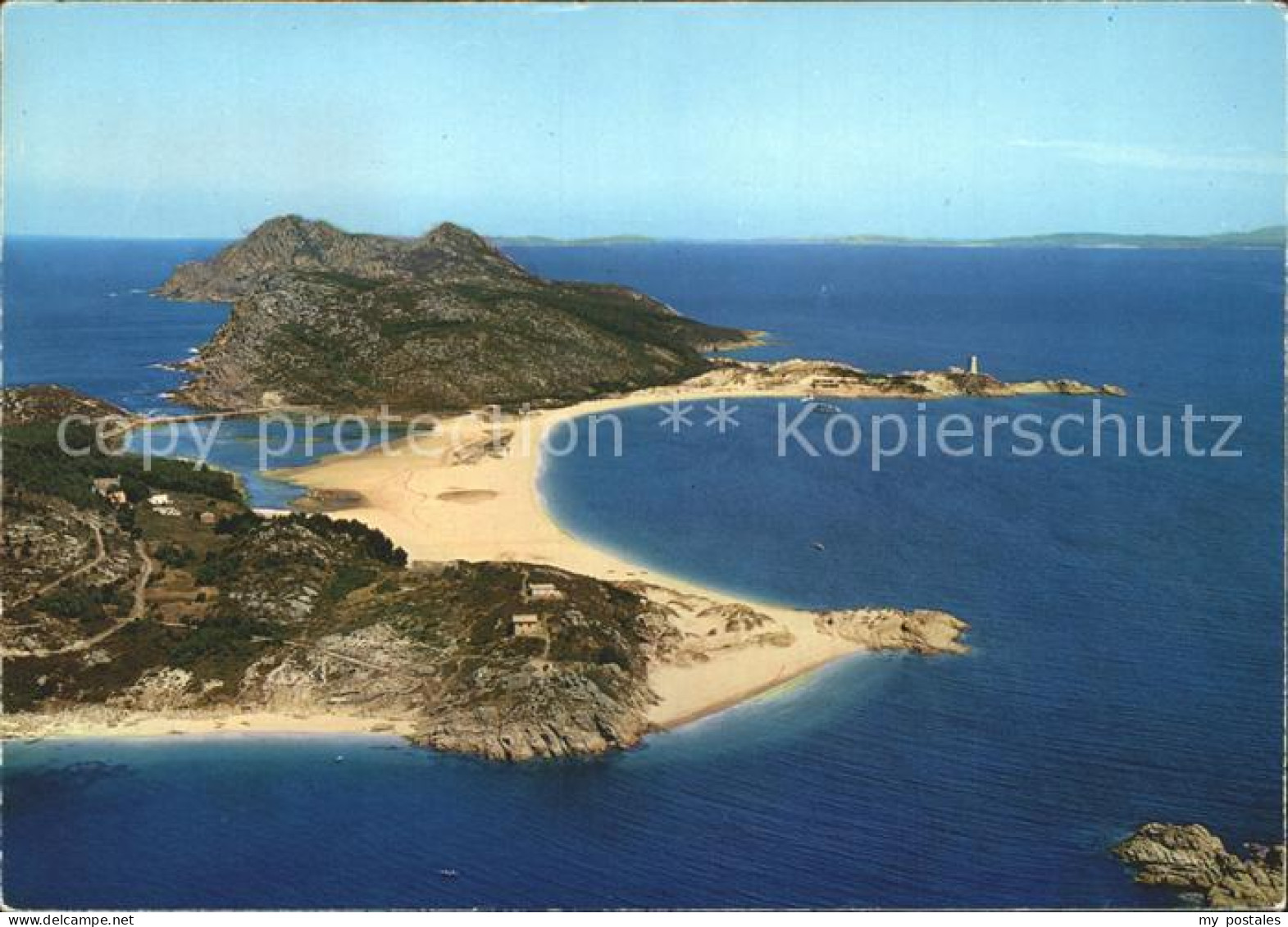 Vigo Galicia Espana Vista aerea Islas Cies