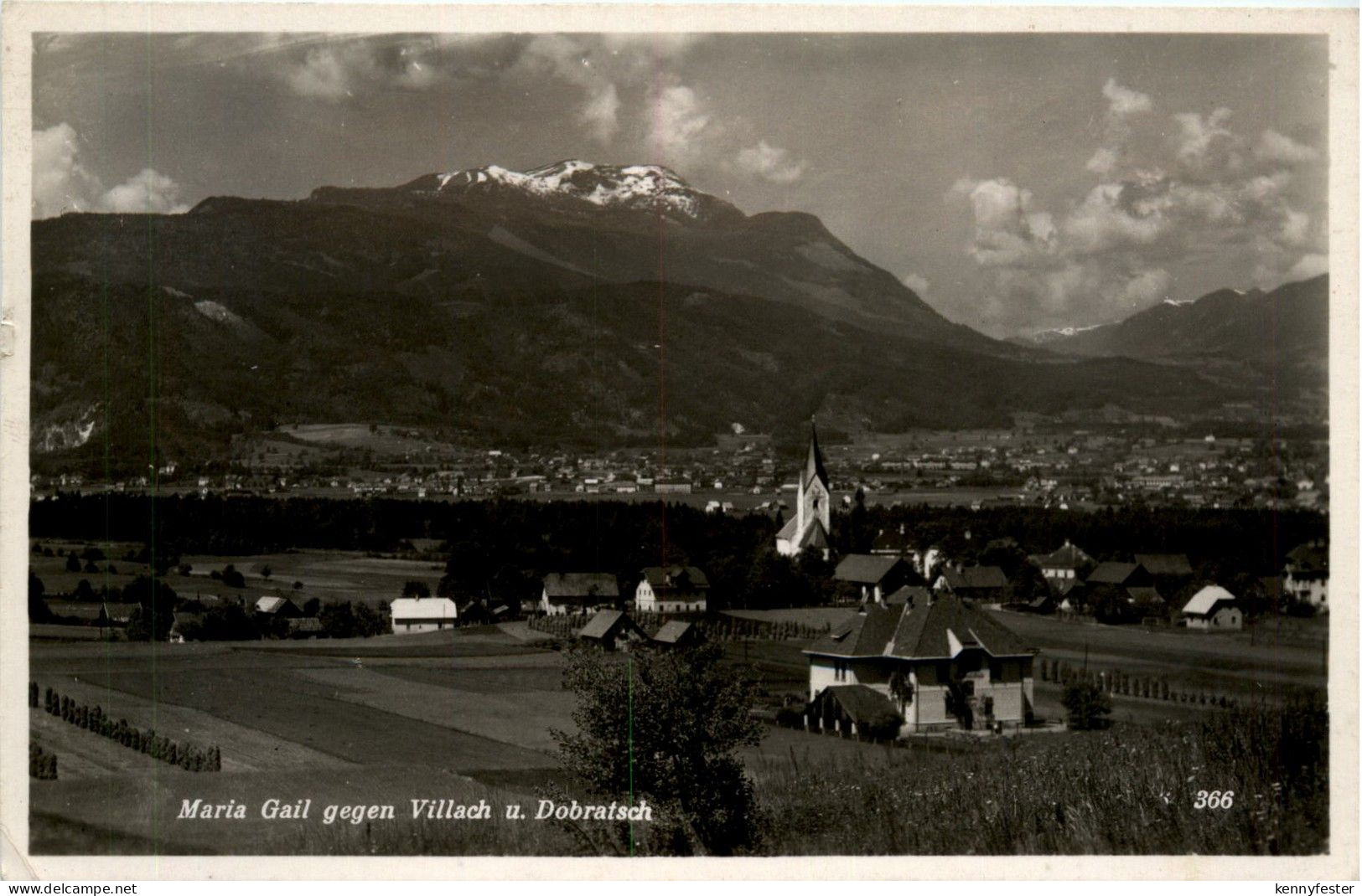 Villach/Kärnten - Villach, Maria Gail gegen Villach und Dobratsch