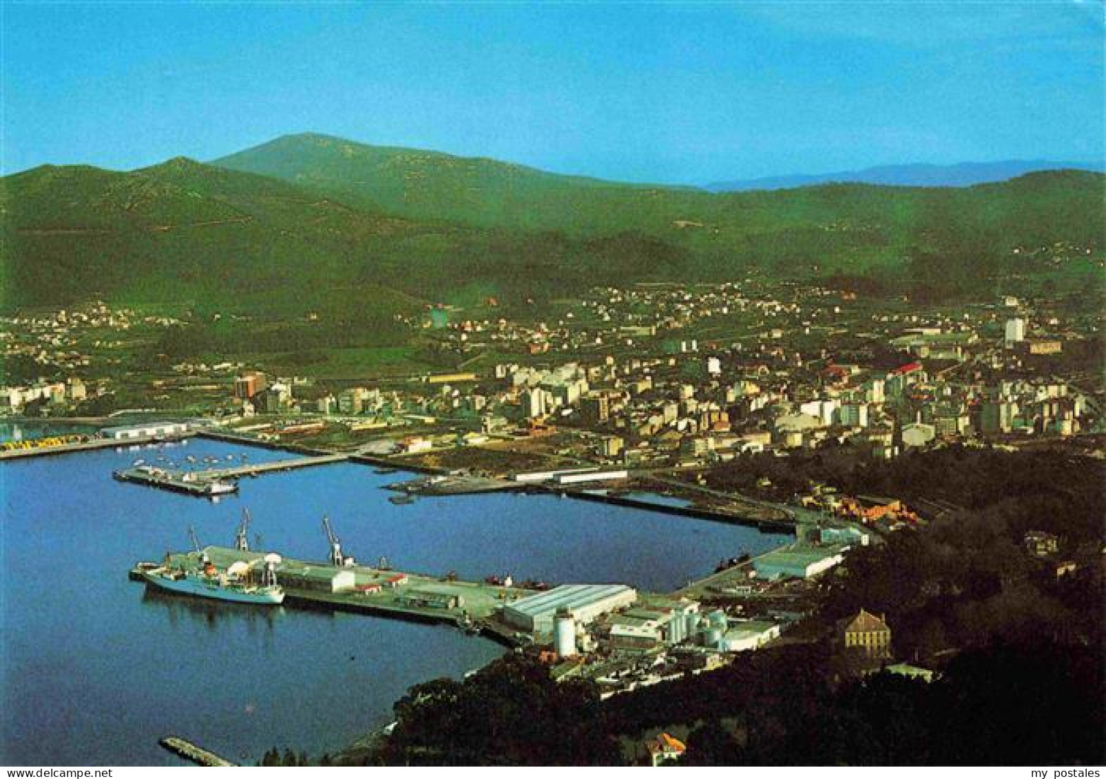 Villagarcia de Arosa Pontevedra Galicia ES Fliegeraufnahme