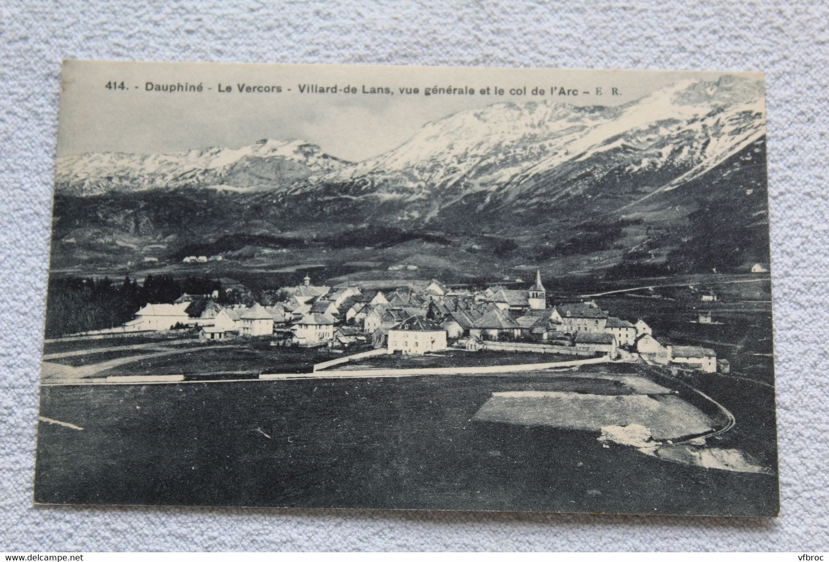 Villard de Lans, vue générale et le col de l'Arc, Isère 38