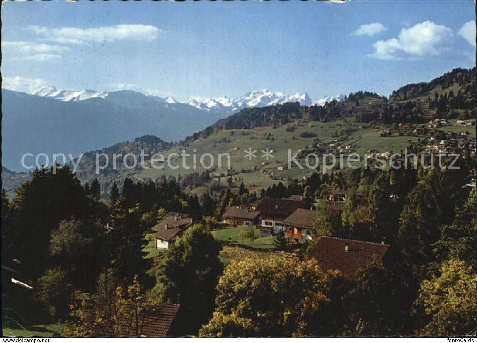 Villars Chesieres Fliegeraufnahme