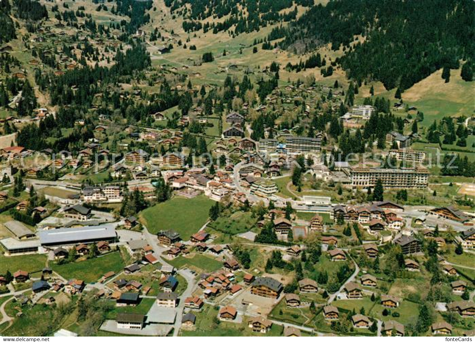 Villars Chesieres Fliegeraufnahme