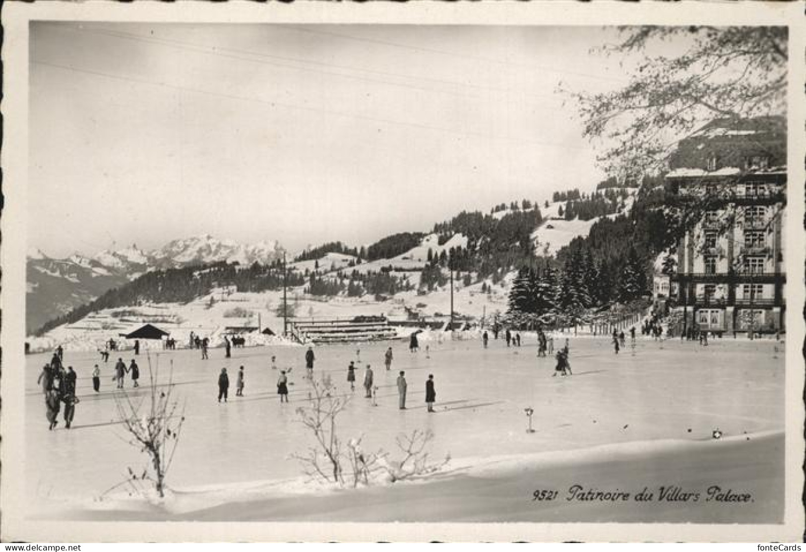Villars Chesieres Patinoire Place Schlittschuh