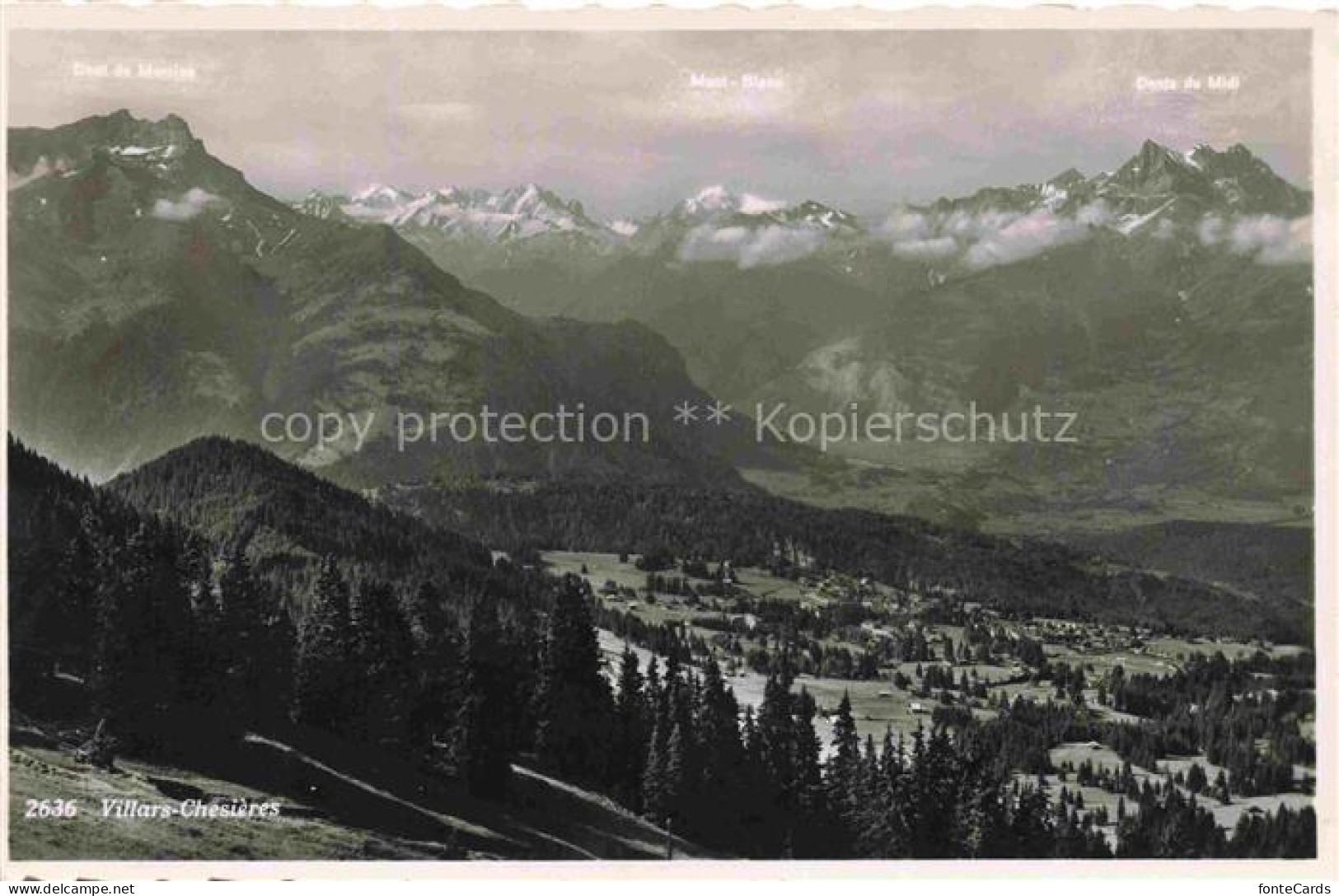 Villars  Chesieres VD Panorama