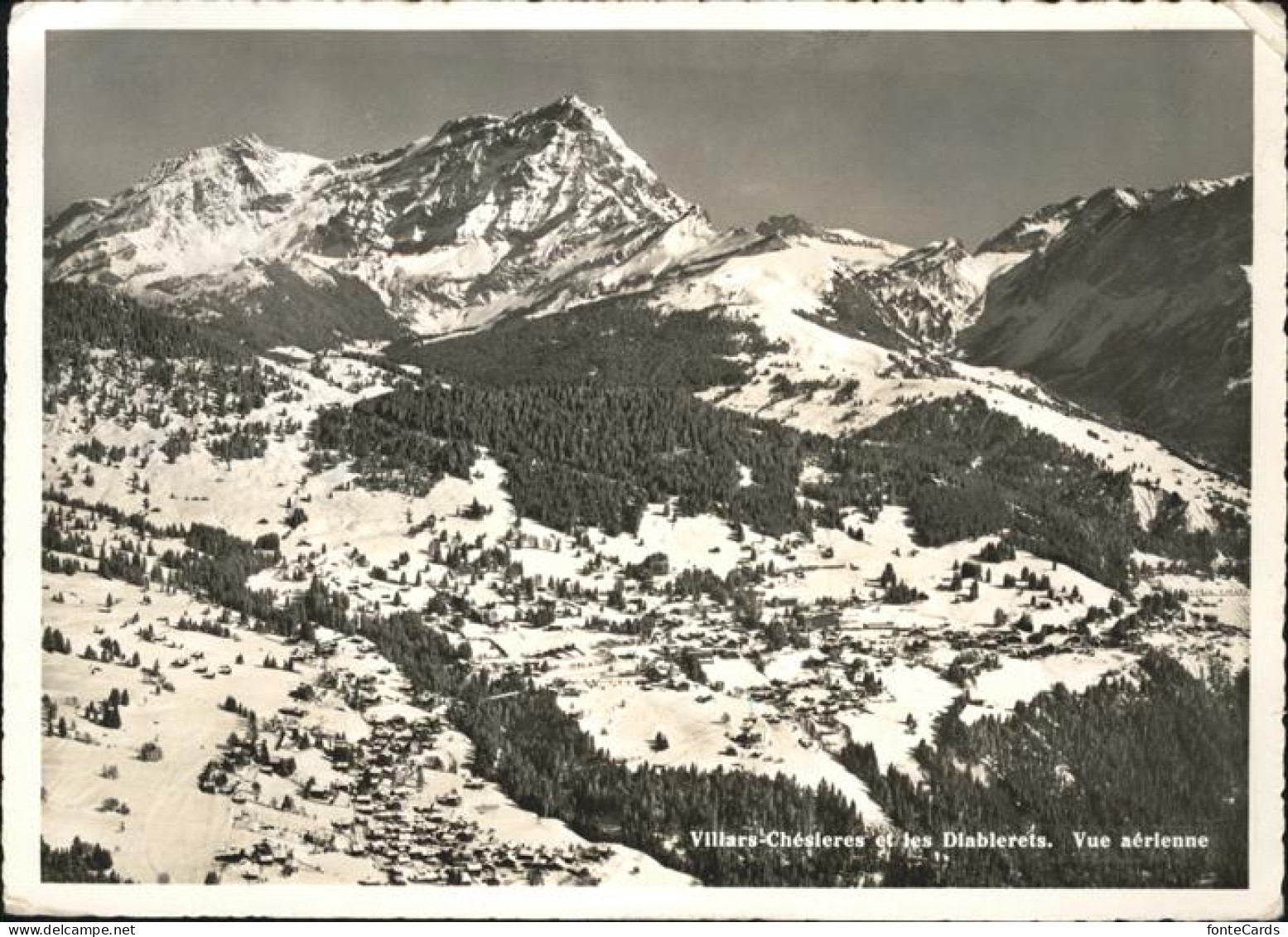 Villars Chesieres Vue aerienne