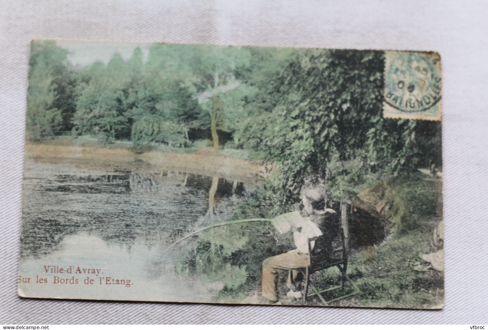 Ville d'Avray, sur les bords de l'étang, pêche, Hauts de Seine 92