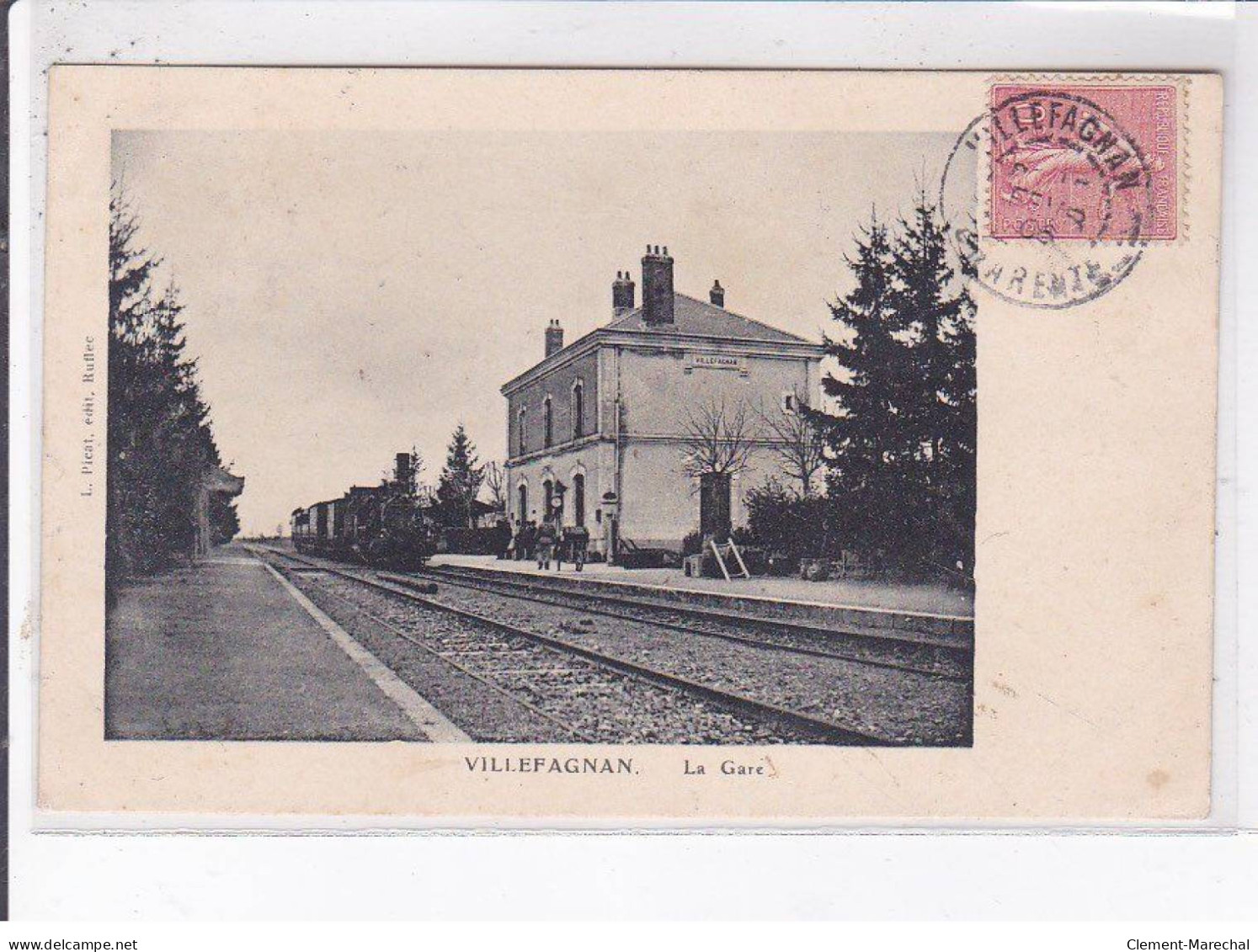 VILLEFAGNAN: la gare - très bon état