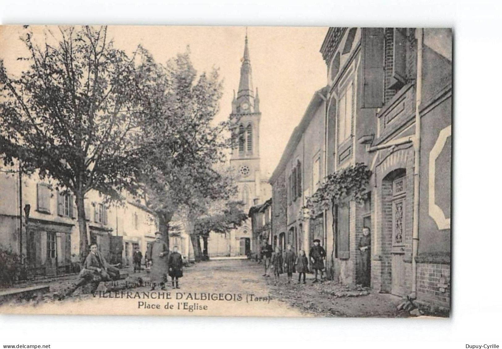 VILLEFRANCHE D'ALBIGEOIS - Place de l'Eglise - très bon état