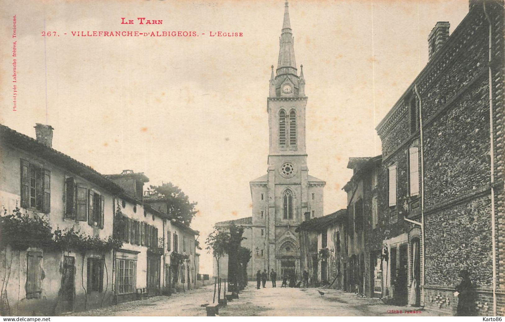 villefranche d'albigeois * rue et place de l'église