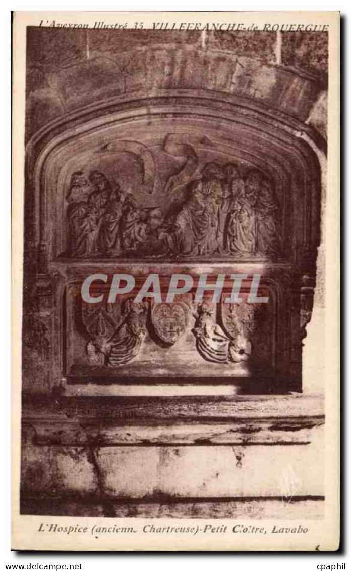 Villefranche de Rouergue CPA L'hospice Petit cloitre Lavabo