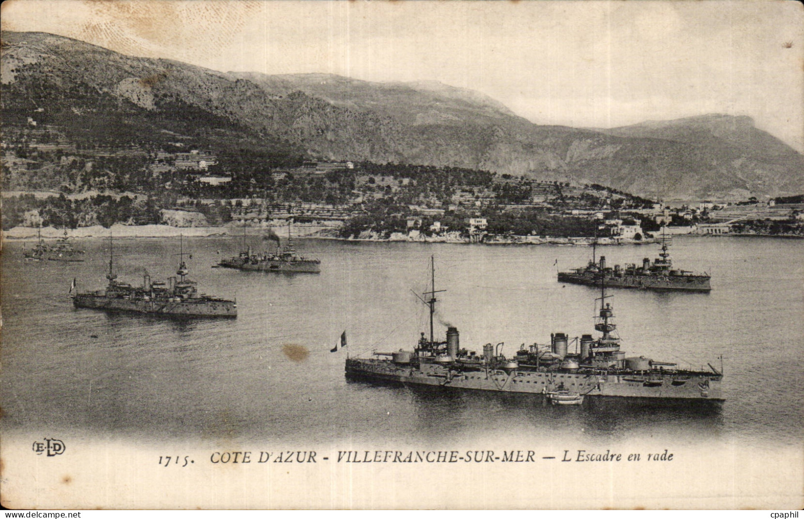 Villefranche sur Mer - L Escadre en Rade - CPA