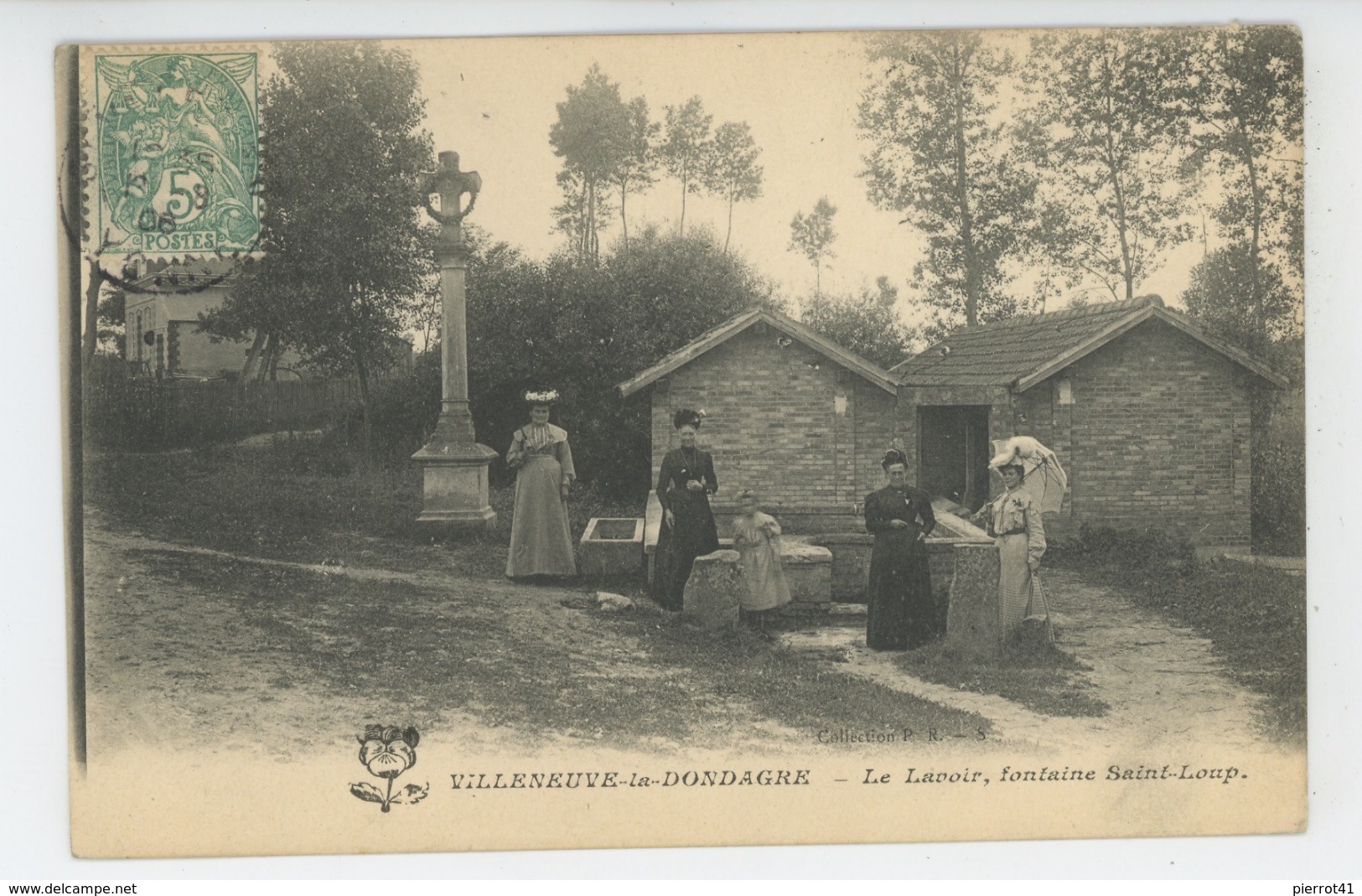 VILLENEUVE LA DONDAGRE - Le Lavoir, fontaine Saint Loup