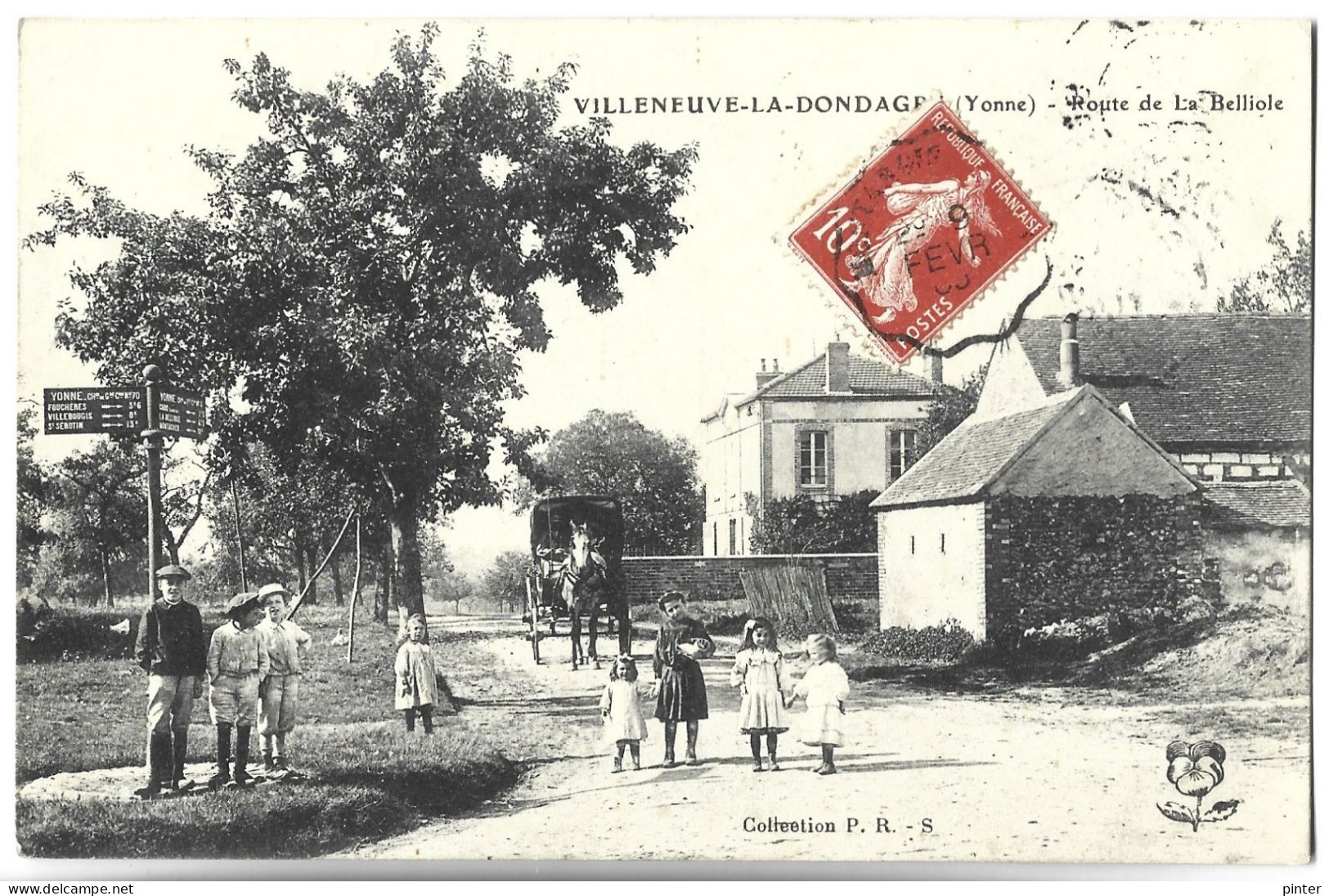 VILLENEUVE LA DONDAGRE - Route de la Belliole