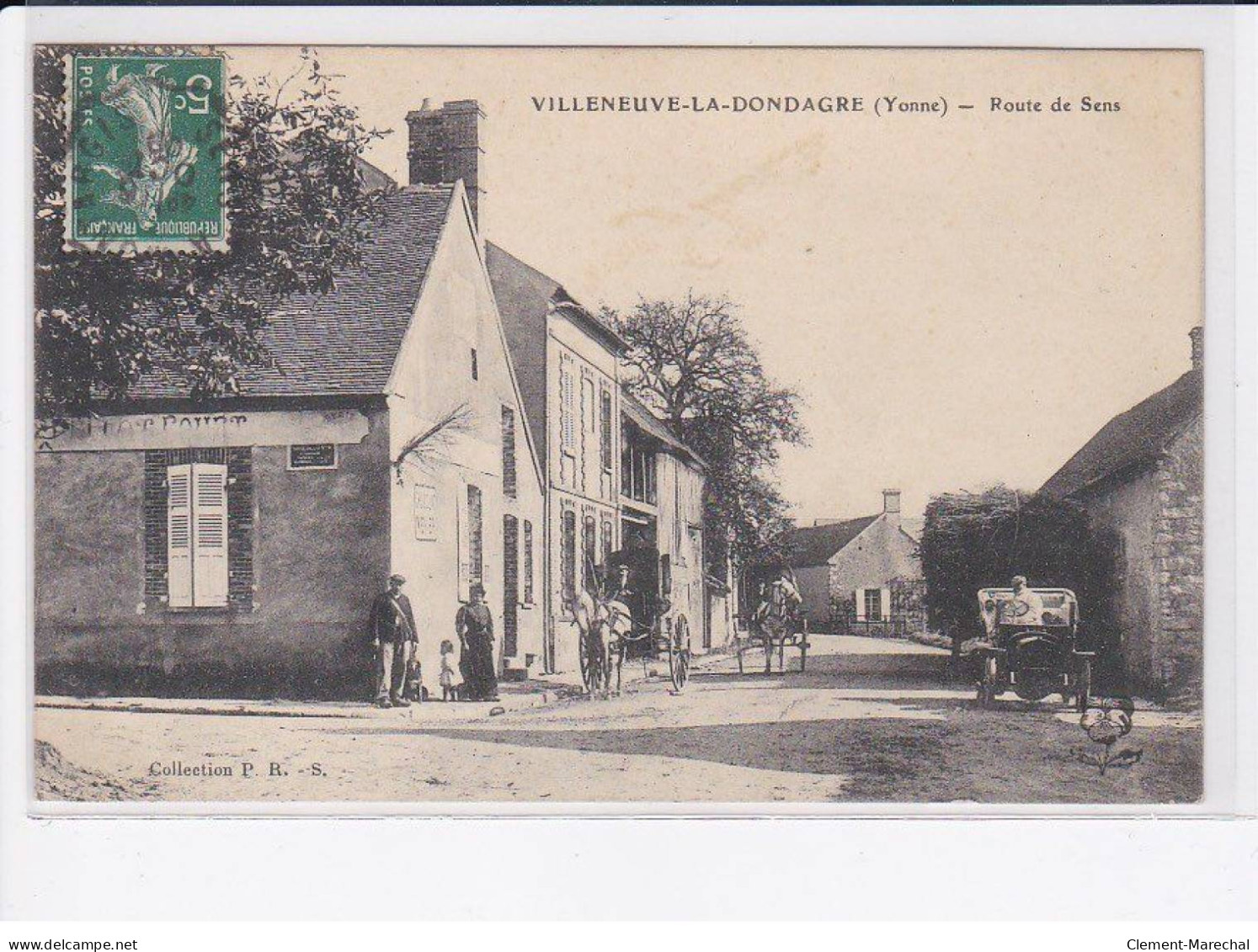 VILLENEUVE-LA-DONDAGRE: route de sens - très bon état