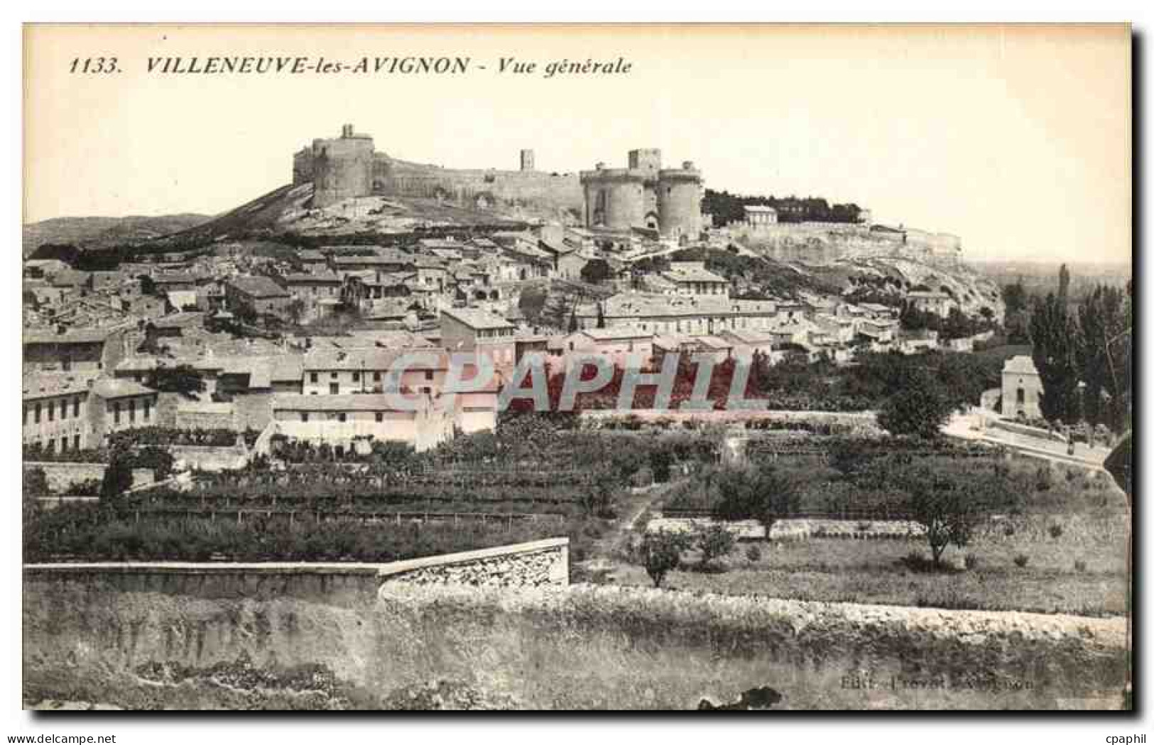 Villeneuve les Avignon CPA Vue generale