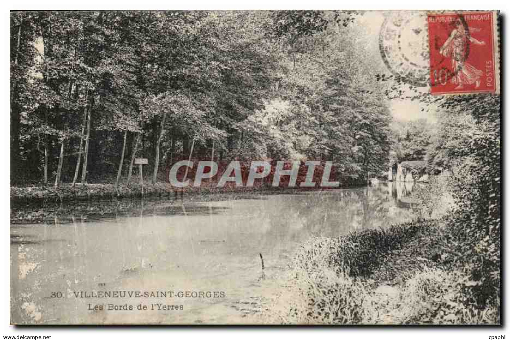 Villeneuve Saint Georges CPA les bords de l'Yerres
