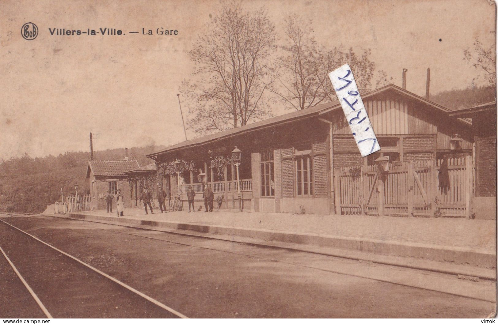 Villers-la-Ville    : La gare    1920
