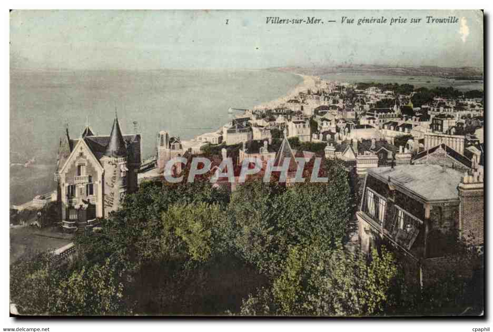 Villers sur Mer CPA Vue generale prise sur Trouville