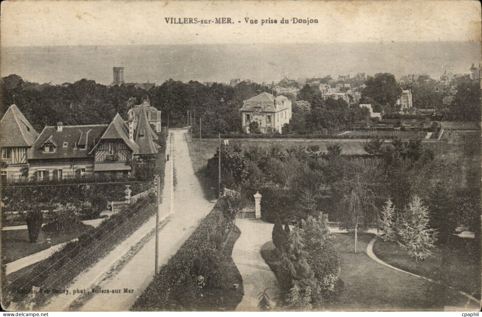 Villers sur Mer CPA Vue prise du donjon