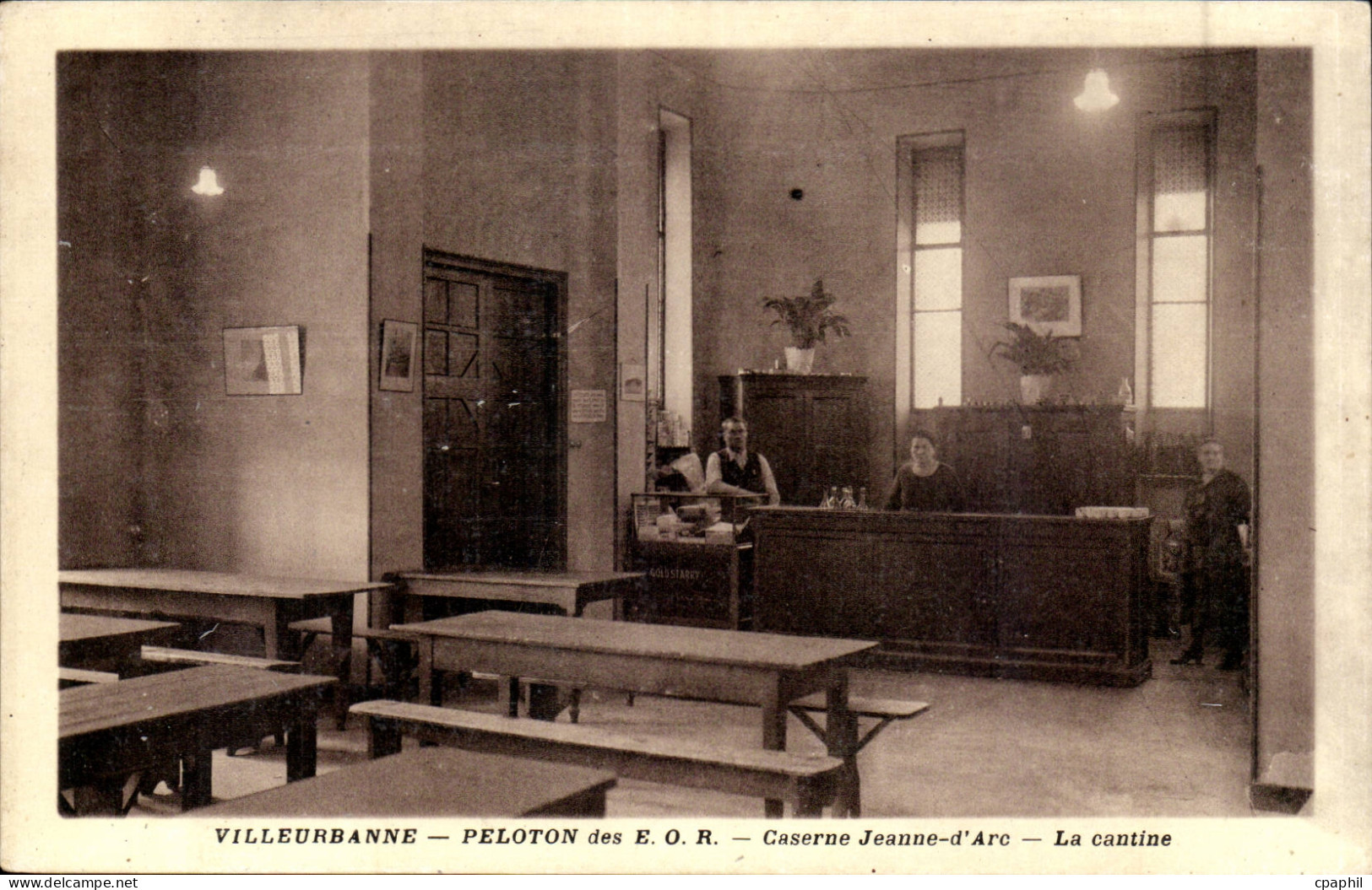 Villeurbanne CPA Peloton des EOR Caserne Jeanne d'arc La cantine