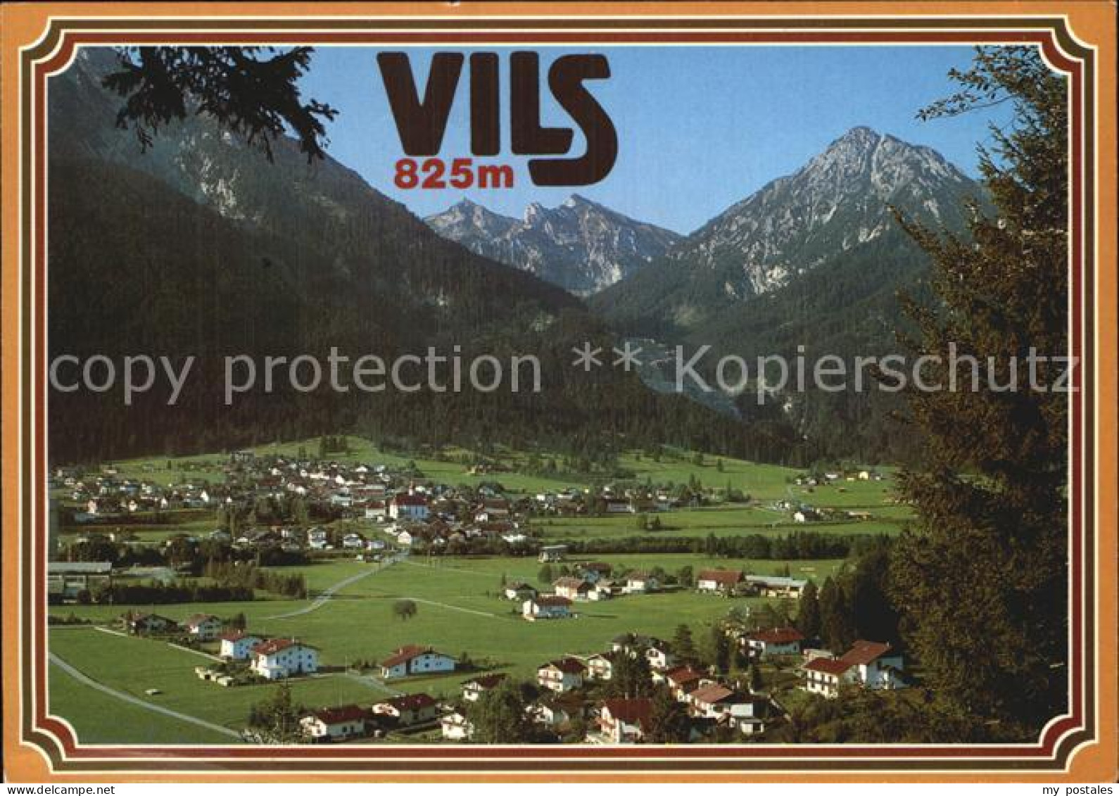 Vils Tirol mit Sebenspitze Brentenjoch Rossberg