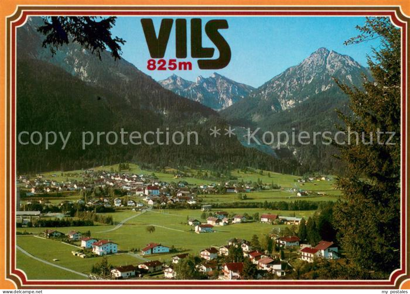 Vils Tirol mit Sebenspitze Brentenjoch und Rossberg
