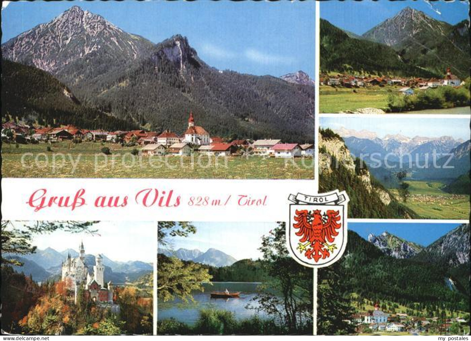 Vils Tirol Panorama Teilansichten Schloss Seeblick
