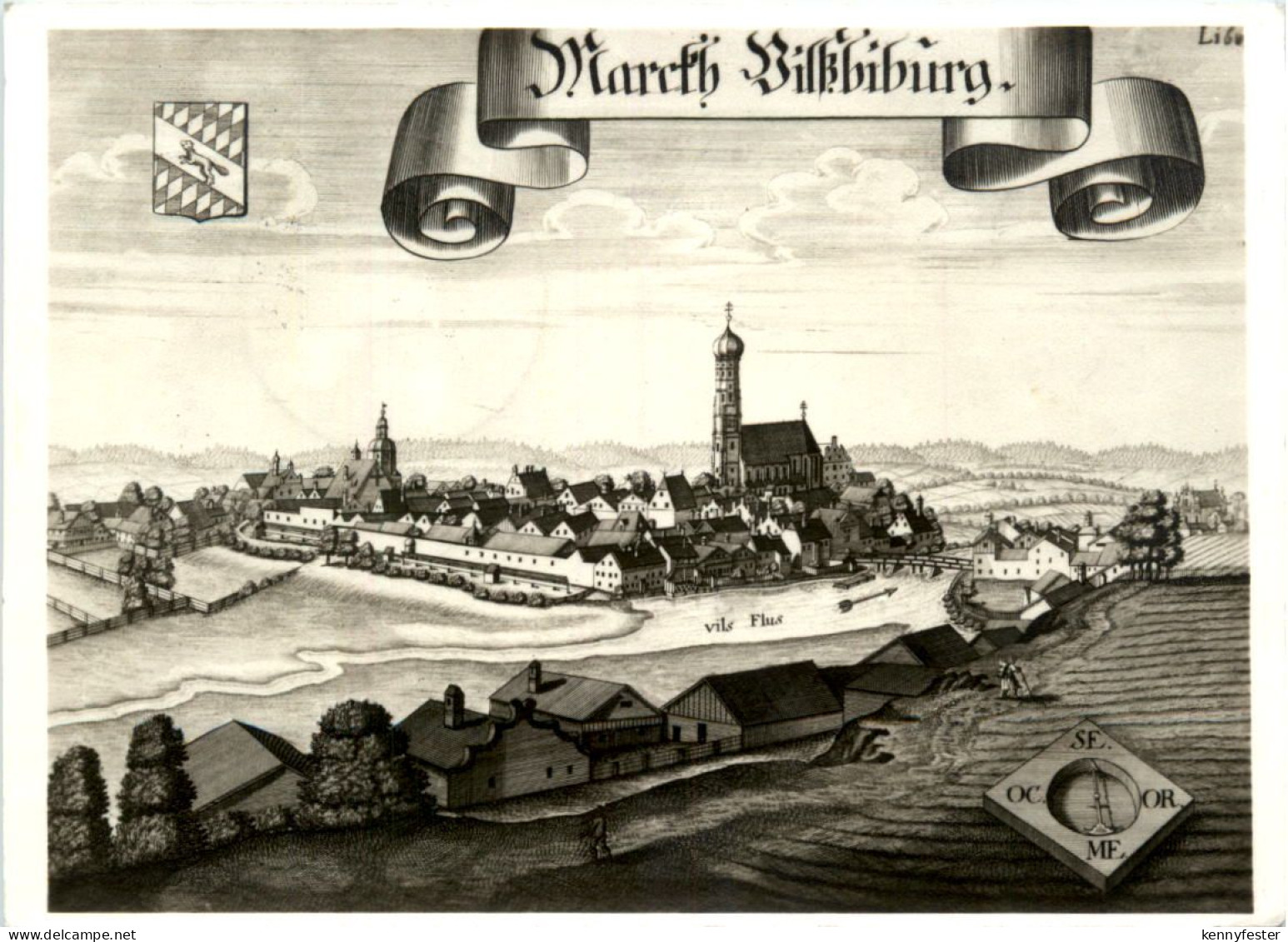 Vilsbiburg - Ballonpostkarte