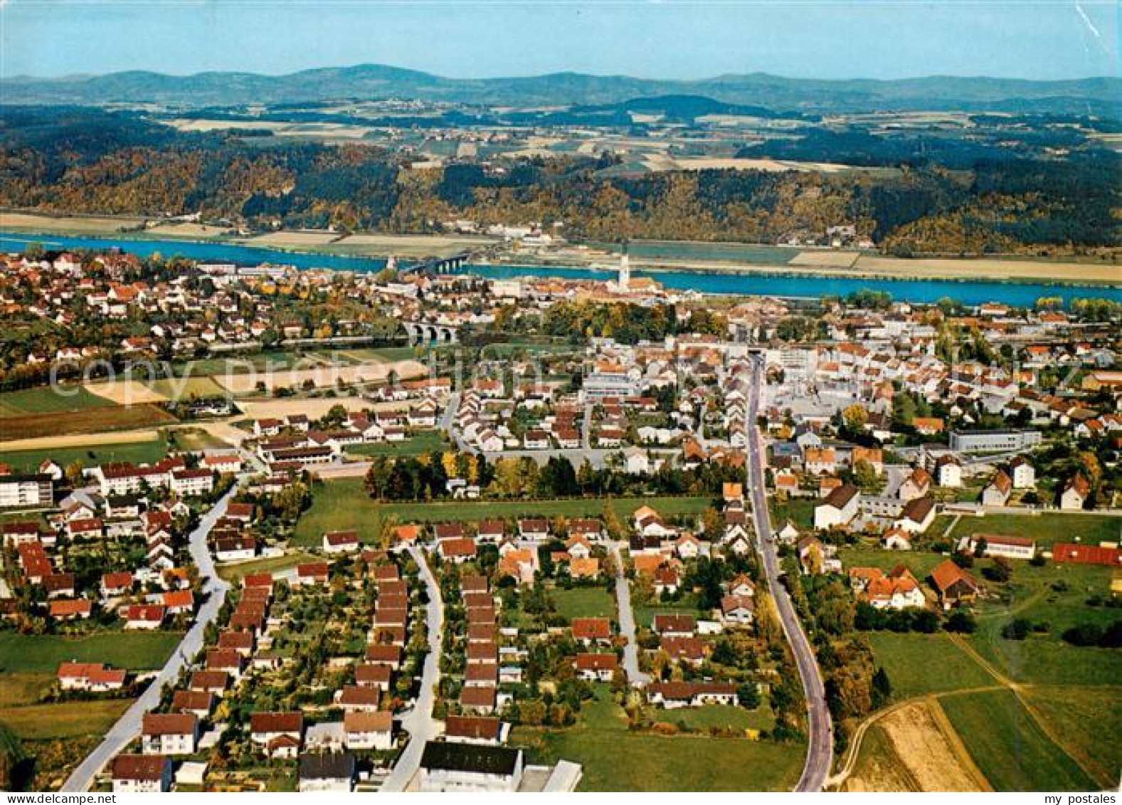 Vilshofen Donau Fliegeraufnahme