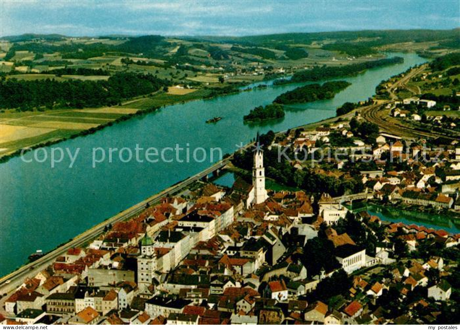 Vilshofen Donau Fliegeraufnahme