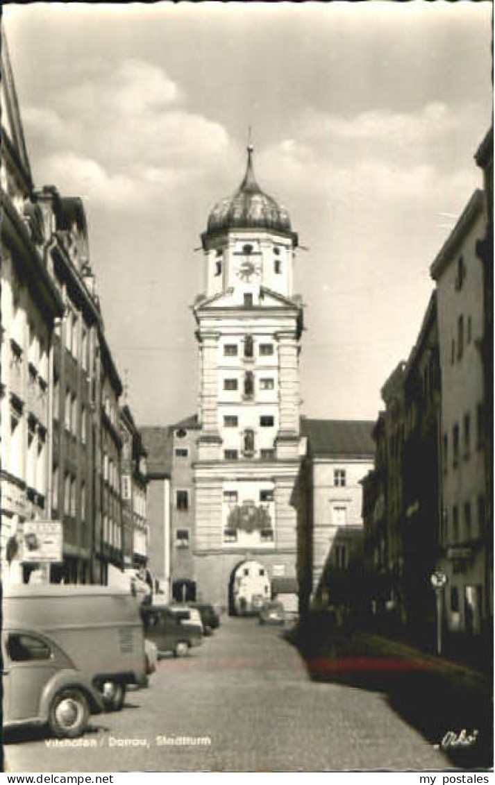 Vilshofen Donau Vilshofen Turm  ungelaufen ca. 1955