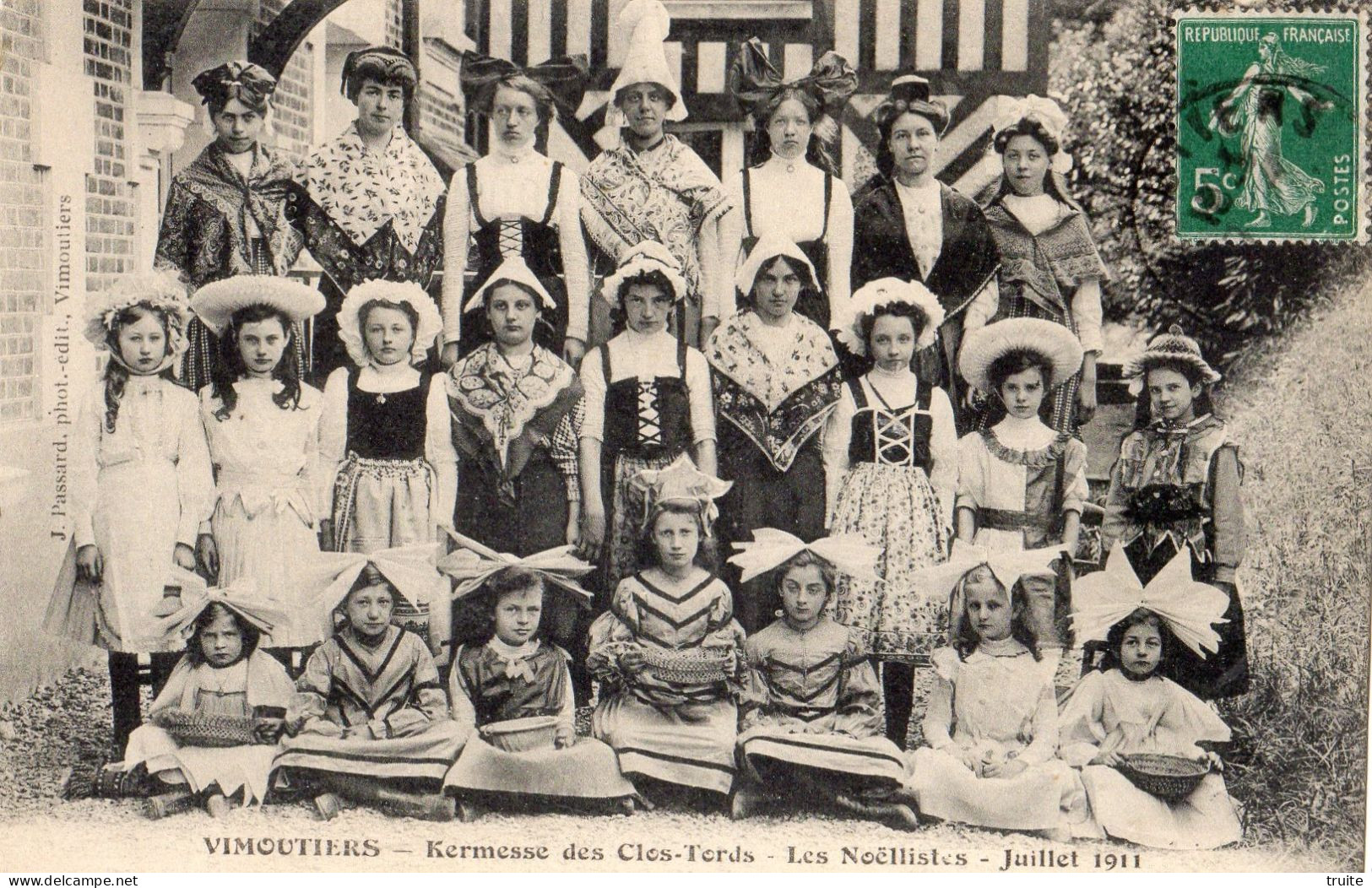 VIMOUTIERS KERMESSE DES CLOS-TORDS LES NOELLISTES JUILLET 1911